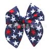 Día de la Independencia Americana Horquilla de Lazo de Cola de Milano para Niños Día Nacional Lazo para el Cabello de Niña Horquilla Accesorios para el Cabello de Rayas de Estrellas