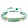 Pulsera de cuentas de piedra natural ojo de tigre y amatista, superventas transfronteriza europea y americana, con colgante largo de moda y correa de muñeca ajustable, venta al por mayor