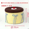 Cesta de Almacenamiento Tejida de Escritorio, Caja de Regalo Linda para Mesita de Noche, Organizador de Cosméticos con Tapa, Bandeja de Regalo para Entrada, Organizador de Artículos Varios para Mesa de Café