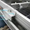 Módulo fotovoltaico fila horizontal soporte C-type soporte central rígido soporte de borde aleación de aluminio almohadilla de presión media accesorios de instalación de placa larga