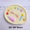 Accesorios de Joyería de Resina DIY de Dibujos Animados Pegamento de Crema Funda para Teléfono Móvil Cuerda para el Pelo Horquilla Agujero para Zapato Flor para Zapato Material de Imán para Refrigerador Lote
