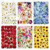 50 Adesivos Transparentes Florais e de Material Vegetal para Decorar Cadernos, Tablets, Capas de Celular e Garrafas de Água Adesivos de Animais de Estimação