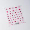 Ferro Nova Tecnologia Tridimensional Fino Transparente Adesivo para Unhas Adesivo de Arte para Unhas Adesivo de Arte para Unhas TS-2532 Nebulosa em Pó Vermelho