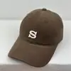 Gorra de béisbol estilo coreano con bordado de letras tridimensionales, parte superior suave, adecuada para cabezas grandes, hace que la cara se vea más pequeña, sombrero de sol casual versátil