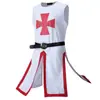 Disfraz de Halloween Disfraz de Caballero Templario Medieval Disfraz de Cruzado cosplay Disfraz de Performance