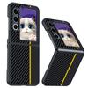Capa para celular Nubian Flip2 com padrão de fibra Kevlar, resistente a quedas e ultrafina, proteção LiberoFlip
