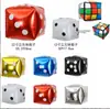 Novo Produto Balão de Filme de Alumínio Quadrado Dado 12 polegadas 22 polegadas Barra Festa de Aniversário Fundo Dado Estéreo Decoração Arranjo