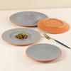 Prato Melamina Comercial A5 Prato Plano para Massa Bife Prato de Jantar Redondo RasoSintético Porcelana Prato para Churrasco