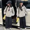 Conjunto de Sudadera a Rayas para Niñas, Nuevo Estilo Primavera y Otoño 2025, Conjunto de Otoño para Niños, Sudadera Coreana de Otoño para Niñas Grandes