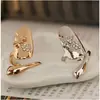 319-5 con el cambio de personalidad de la moda coreana Flor de Libélula Diamante Destello anillo de uña de diamante joyería al por mayor