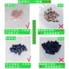 Rodillo de jade, rodillo de jade con cabeza de cristal rosa natural y amatista, rodillo de jade de 16 hilos para dispensadores