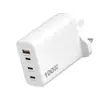 Cargador de 100W Gan4 Puerto Tipo C Estación de Carga Hub Bloque Pared Adaptador de Carga Protocolo Completo Carga Rápida