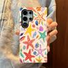 Capa Colorida de Estrela-do-Mar e Concha de Verão para Celular Adequada para Samsung S23 Ultra Anti-Queda Capa Dura S26+ Capa Protetora