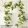 Decoración de Pared de Flores de Seda de Enredadera de Rosas Simuladas Enredadera Tubo de Aire Acondicionado Valla Colgante de Flores Decoración del Hogar Diseño de Oficina