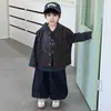 Conjunto de Ropa de Otoño para Niños 2026 Nuevo Elegante Chaleco para Bebé Conjunto de Tres Piezas Sudadera Estilo Coreano Ropa para Niños Estilo Primavera y Otoño