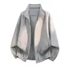 26181 Chaqueta: Comercio transfronterizo, combinación de colores dopamina, chaqueta de otoño nueva, chaqueta retro americana para exteriores y para ir al trabajo, a prueba de salpicaduras