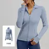 Jaqueta Esportiva Casual com Patchwork Cor de Pêssego e Gola Alta para Mulheres, Bolsos que Escondem a Gordura, Caimento Ajustado, Top para Fitness e Yoga