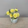 Flores Artificiales para Bodas, Crisantemos Ping Pong, Envío Transfronterizo Disponible, Flores de Seda para Arreglos de Boda, Flores Falsas Realistas de Alta Gama
