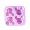 Molde de Silicona de 4 Piezas Mickey para Pastel Molde de Yeso Muñeca Ratón Bandeja de Hielo Cubo de Hielo Helado Pastel de Arroz Mousse Molde de Pegamento