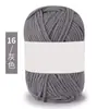 Hilo de Algodón Coreano de Leche de 4 Hebras, Lana Media, Bola de Hilo de Grosor Medio para Muñecas Hechas a Mano, Hilo para Crochet, Bola de Hilo Tejida a Mano