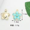Pingente de Liga com Gota de Óleo Flor Borboleta Lápis Brincos Colar Pulseira Joias DIY Pingente de Chaveiro Pequenos Acessórios
