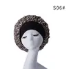 [Gorro de ducha de una sola capa con ala ancha de 32 cm] Exportación transfronteriza de Amazon Pañuelo para la cabeza de alta elasticidad Cuidado del cabello Gorro de noche de satén para mujer