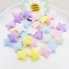 Nuevo Tamaño Pequeño 2.5cm Doble Cara Estrella de Cinco Puntas Adorno de Felpa Accesorios Figura de Muñeca DIY Material de Decoración Venta al por Mayor