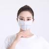 Máscara de protetor solar de seda de gelo de verão para mulheres de alto valor respirável canto dos olhos anti-ultravioleta rosto pequeno guarda-sol meia máscara facial