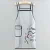 Nuevo Delantal Transparente Impermeable y a Prueba de Aceite, Limpiar con un Paño y Ropa de Trabajo sin Lavado, Tirantes de Tpu para Cocina, Delantal Lindo