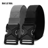 Cinturón de Lona de Alta Elasticidad Baluma Cinturón Táctico de Nailon para Hombre Cinturón de Hebilla de Moda Cinturón Versátil para Pantalones