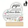 Amazon Transfronterizo Nuevo Producto Amor con Base Acrílico Decoración de Escritorio Manualidades para el Día del Padre Muebles para el Hogar