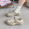 Zapatillas de Deporte de Papá de Corte Bajo de Moda para Mujer, Nuevas Zapatillas Transpirables para Estudiantes Primavera/Verano 2026, Zapatos Deportivos Casuales Huecos que Aumentan la Altura