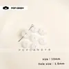 Fivela da Paz Feita de Material de Vidro que Não Desbota, Pulseira Trançada Circular DIY Feita à Mão, Colar, Pingente, Brincos, Acessórios de Cabelo