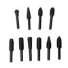 Juego de 5 y 10 piezas de limas giratorias de forma especial para carpintería, cuchillo para tallar madera, lima para carpintería, cabezal de pulido, lima giratoria en relieve