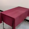 Fornecedor da Fabricante Toalha de Mesa Descartável para Festa Tecido Plástico PE Mesa de Sobremesa de Aniversário Toalha de Mesa Cor Pura 137*183cm