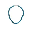 ¡Gigante blanco! Collar de Calcedonia Azul Frío Vintage con Cuentas para Mujer Nuevo Chino de Nicho Piedra Natural Cuentas Redondas Cadena para Clavícula Moderno