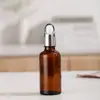 Frascos de sérum 5ml/30ml mais vendidos internacionalmente, frascos de vidro âmbar para óleos essenciais, frascos de amostra foscos, frascos vazios para refil