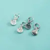 Acessório em prata de lei S925 pequeno pingente de concha estilo coreano moda ins pulseira de cristal e pérola pingente de berloque de concha