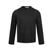 Camiseta de manga longa Magic Bear, estilosa e legal, cor pura suave, para homens, corte casual e relaxado, ombro normal, gola redonda, camada base
