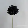 Flor Artificial Hortensia Negra Individual Rosa Negra Flor de Boda Negra Decoración Halloween Accesorios Mayorista Arreglo Floral
