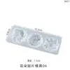 Moldes de Resina de Cristal DIY de Papoula, Vários Patches 3D de Pétala de Flor Coroa, Moldes de Silicone para Pingente