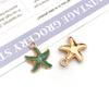 Traje de concha de caracol de dibujos animados estrella de mar diy aleación gota de aceite accesorios de joyería transfronterizo llavero pulsera colgante