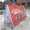 Tablero Publicitario de Estadio Plegable de Aleación de Aluminio para Exteriores Tipo A Pantalla Tipo A Soporte de Exhibición Valla para Eventos Deportivos Doble Cara Almacenamiento Plegable