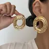 Brincos de Flor Europeus e Americanos Transfronteiriços Moda Personalidade Exagerado Forma Irregular Brincos Femininos Brincos
