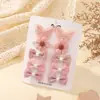 Set de Pinzas para el Cabello de Niña de Amazon Cuadros Puntos Estambres Clip para Flequillo de Niñas Lindos Mini Accesorios para el Cabello de Niñas