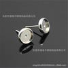 Aretes de Piedras Preciosas de Acero Inoxidable Aretes Base Piedra del Tiempo Aretes de Disco con Piedra Preciosa Accesorios para Aretes