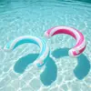 Flotador Rayado Portátil en Forma de Arco de Gran Flotabilidad para Juegos Acuáticos de Verano, Flotador Inflable de PVC Espesorado Ecológico para Adultos