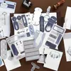 Paquete de materiales infeelme, Serie Manuscrito del Hogar Antiguo, Pegatinas Decorativas para Diario Estilo Retro Ligero, 20 hojas en 4 diseños para elegir