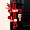 2026 Nudo de la Fortuna Tejido Colgante Decoración para Entrada del Hogar, Decoración de Atmósfera Festiva, Colgante de Puerta Decoración de Año Nuevo