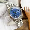 Reloj Mecánico Automático Completo de Acero Inoxidable con Esfera de Diamante de Venta Caliente, Reloj de Moda para Pareja, Reloj Delicado de Una Pieza